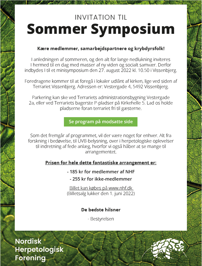 INVITATION TIL SOMMER SYMPOSIUM